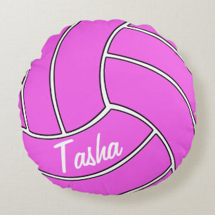 Kundengerechter rosa Volleyball-rundes Rundes Kissen