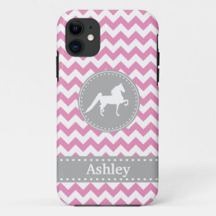 Kundengerechter Saddlebred rosa Zickzack iPhone 5 title_seo2