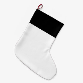 Kundengerechter schwarzer u. weißer großer weihnachtsstrumpf