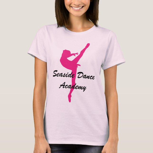 Kundengerechter Tanzschule-/Team-Name T-Shirt (Vorderseite)