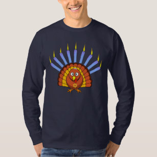 Kundengerechter Thanksgivukkah Menurkey T - Shirt