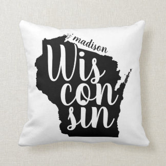 Kundengerechter Wisconsin-Staat und -stadt Kissen