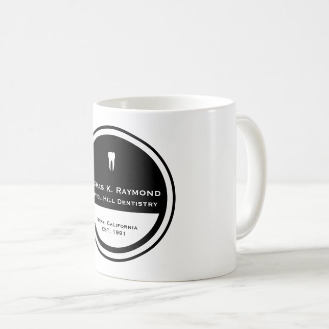Kundengerechter Zahnheilkunde-Kreis Kaffeetasse (VorderseiteRechts)