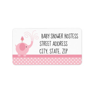 Kundengerechtes Adressen-Etikett für Babydusche Adressaufkleber