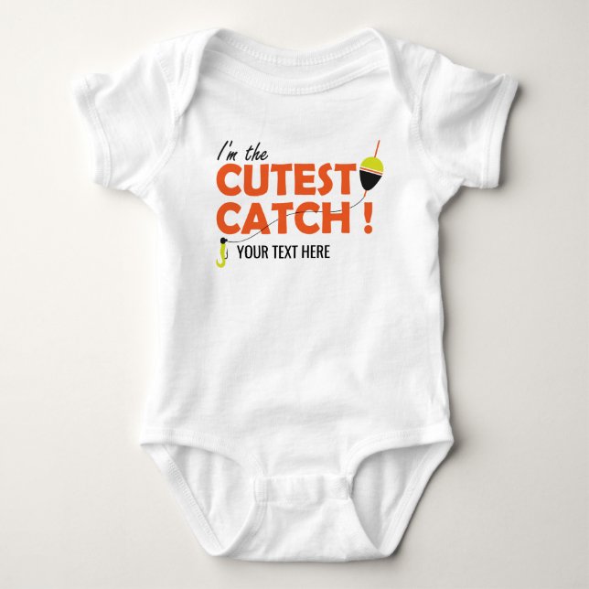 Kundengerechtes Baby-Fischen-Bodysuit-Shirt Baby Strampler (Vorderseite)