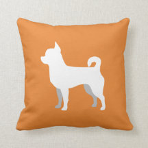 Kundengerechtes Chihuahua-Silhouette-Kissen