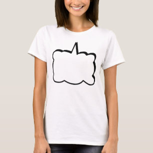 Kundengerechtes Gedanken-Blasen-Phrasen-Comic-Buch T-Shirt
