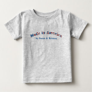 Kundengerechtes gemacht im Amerika-Kleinkind-T - Baby T-shirt