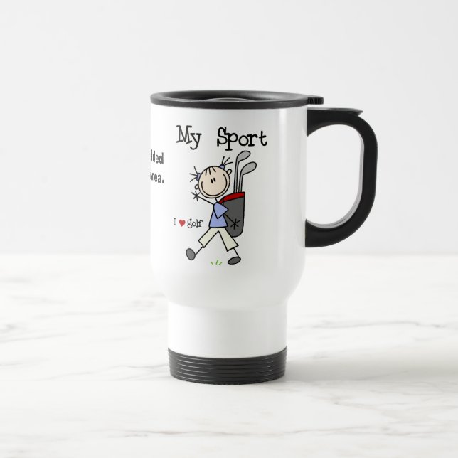 Kundengerechtes Golf meine Sport-Tasse Reisebecher (Rechts)