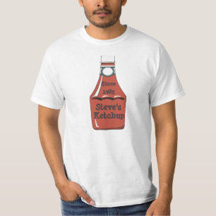 Kundengerechtes Ketschup-Flaschen-Shirt T-Shirt