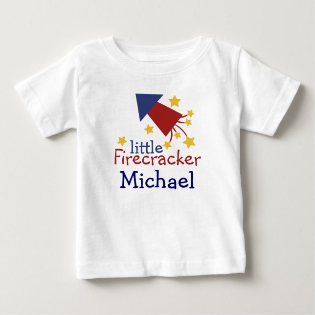 Kundengerechtes kleines Firecracker Kiddie-Shirt Baby T-shirt (Vorderseite)