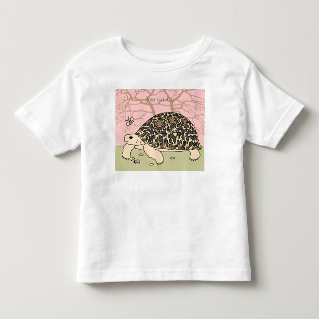 Kundengerechtes Leopard-Schildkröten-Shirt Kleinkind T-shirt (Vorderseite)