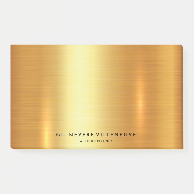 Kundengerechtes LuxusImitatgold Post-it Klebezettel (Vorderseite)