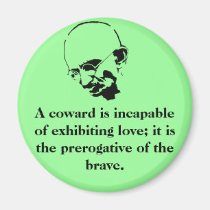 Kundengerechtes Mohandas Gandhi Zitat Magnet
