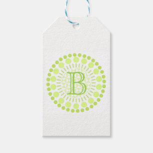Kundengerechtes Monogramm kreist Geschenk-Umbau Geschenkanhänger