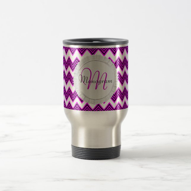 Kundengerechtes Monogramm Reisebecher (Mittel)
