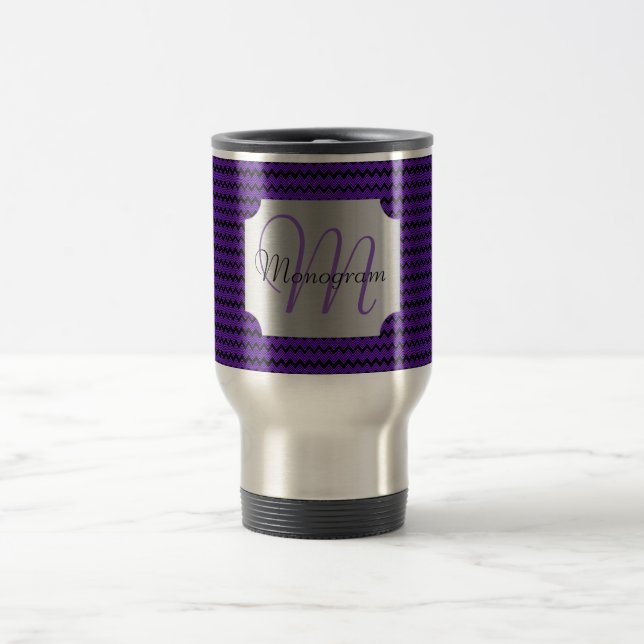 Kundengerechtes Monogramm Reisebecher (Mittel)