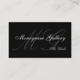 Kundengerechtes Monogramm-schlichte Visitenkarte