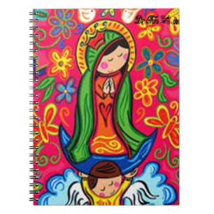 KUNDENGERECHTES PRO VIRGEN DE-GUADALUPE CARICATURA NOTIZBLOCK