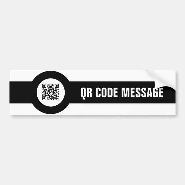 kundengerechtes QR Code magstripe Autoaufkleber (Vorne)