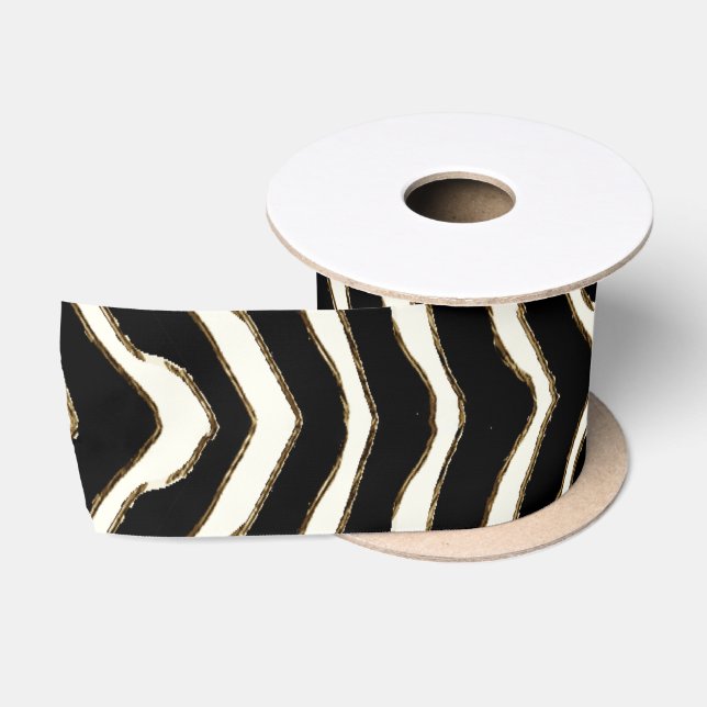 Kundengerechtes Zebra-Druck-Band Satinband (Spule)