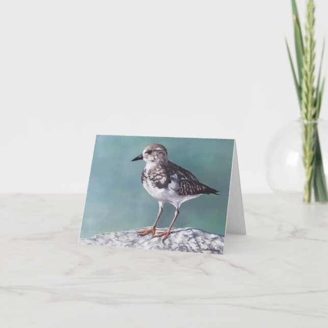 Kundenkarte Plover Shore Bird Karte (Vorderseite)