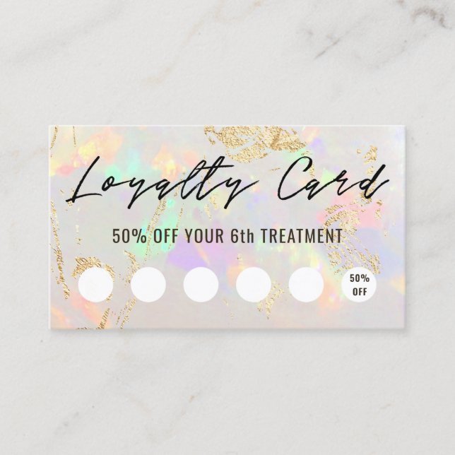 Kundenkarte Visitenkarte (Vorderseite)