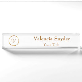 Kundenlogo für vergoldetes Gold Namensplakette