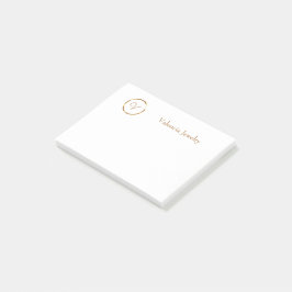 Kundenlogo für vergoldetes Gold Post-it Klebezettel