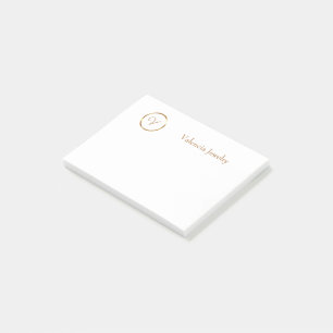 Kundenlogo für vergoldetes Gold Post-it Klebezettel