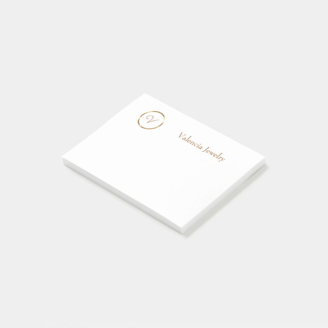 Kundenlogo für vergoldetes Gold Post-it Klebezettel (angewinkelt)