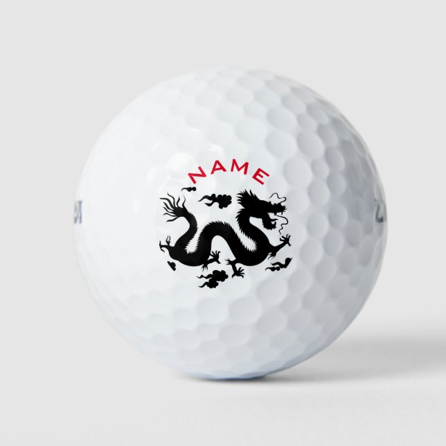 KUNDENNAME CHINESISCHE DRAGON GOLF BALL (Vorderseite)