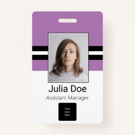 Kundenname, Foto, Bar, Logo Ausweis