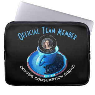 Kundenname Fun Coffee Consumption Squad Laptopschutzhülle