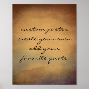 Kundenposter fügen Sie Ihr Angebot Aquarell hinzu Poster