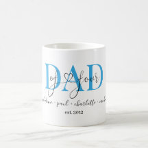 Kundenspezifisch Dad of four Kaffeetasse