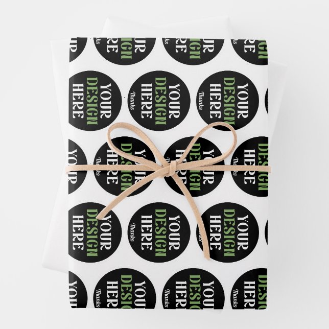 kundenspezifisch, einzigartig, elegant & minimalis geschenkpapier set (Beispiel)