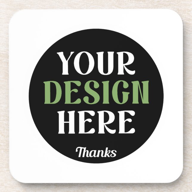 kundenspezifisch, einzigartig, elegant & minimalis getränkeuntersetzer (Vorderseite)