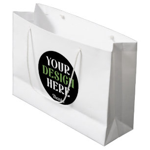 kundenspezifisch, einzigartig, elegant & minimalis große geschenktüte