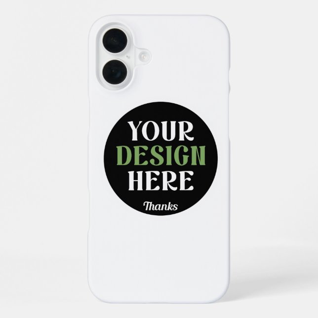 kundenspezifisch, einzigartig, elegant & minimalis iPhone 16 plus hülle (Rückseite)