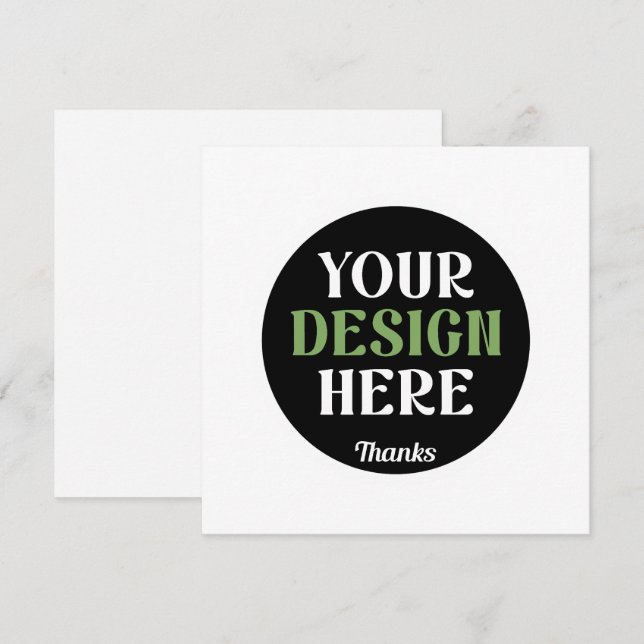 kundenspezifisch, einzigartig, elegant & minimalis save the date (Vorne/Hinten)