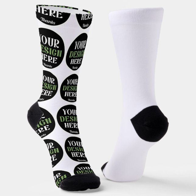 kundenspezifisch, einzigartig, elegant & minimalis socken (Gewinkelt)