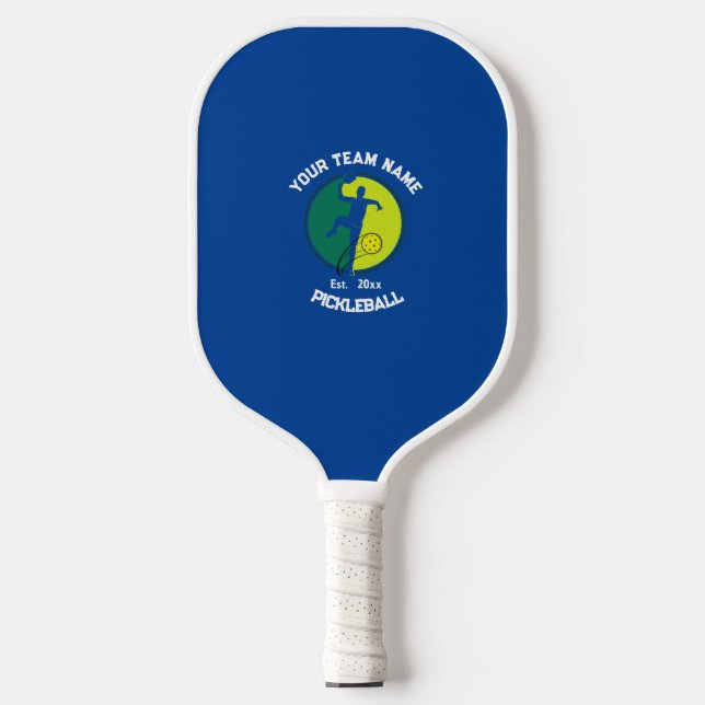 Kundenspezifisch für Blue and White Pickleball Clu Pickleball Schläger (Vorderseite)