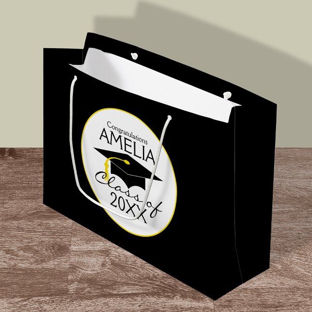 Kundenspezifische Abschluss-Klasse - Glückwünsche Große Geschenktüte (Von Creator hochgeladen)