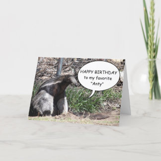 Kundenspezifische Anteater-Gruß-Karte Karte