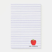 Kundenspezifische Apple-Linien Lehrer-klebrige
