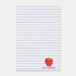 Kundenspezifische Apple-Linien Lehrer-klebrige Post-it Klebezettel