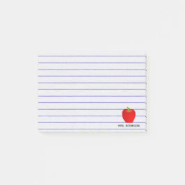 Kundenspezifische Apple-Linien Lehrer-klebrige Post-it Klebezettel
