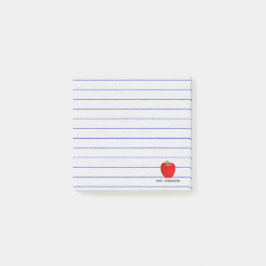 Kundenspezifische Apple-Linien Lehrer-klebrige Post-it Klebezettel