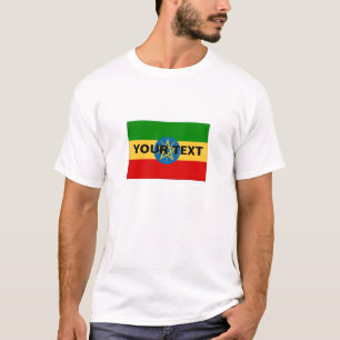 Kundenspezifische Äthiopien-Flagge T-Shirt